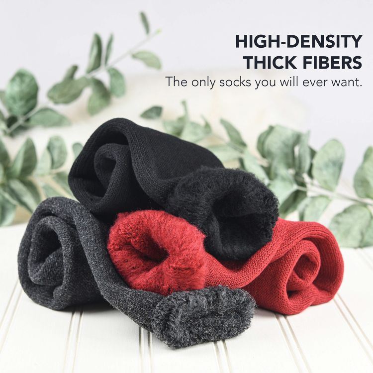black cotton socks thermal socks (3)(1)