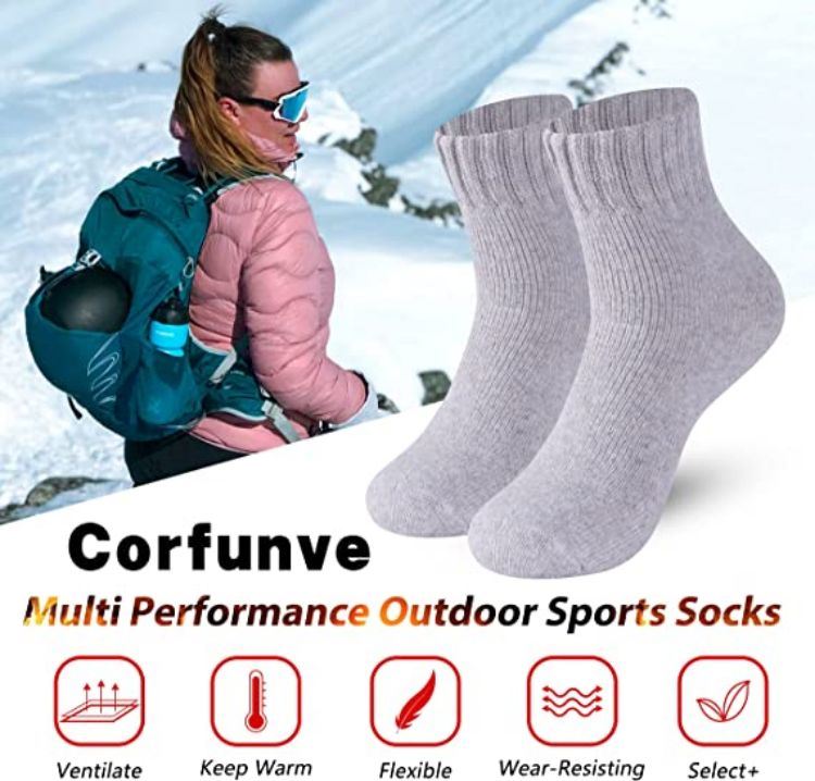 cheap+slipper grey thermal socks