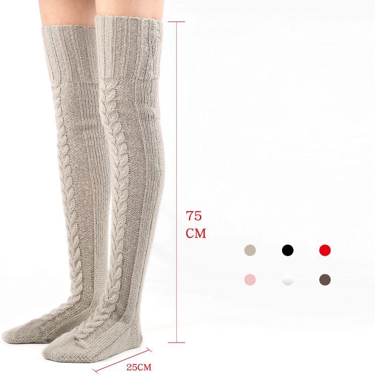 thigh high socks plus size thermal socks+in stock