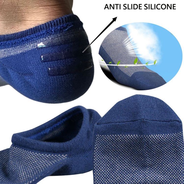 no show socks anti slip men work socks+mde in China