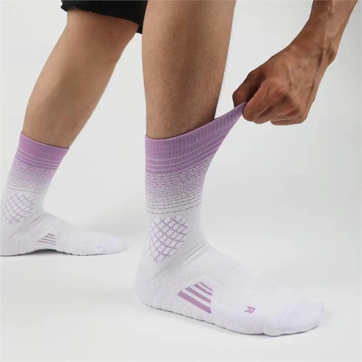 Breathable letters sports tennis socks made in China 05
