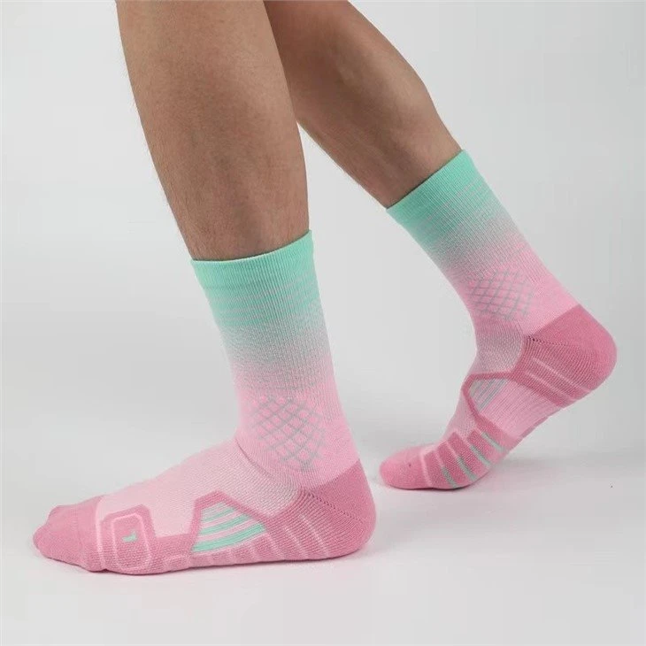 Customized Breathable letters sports tennis socks 04