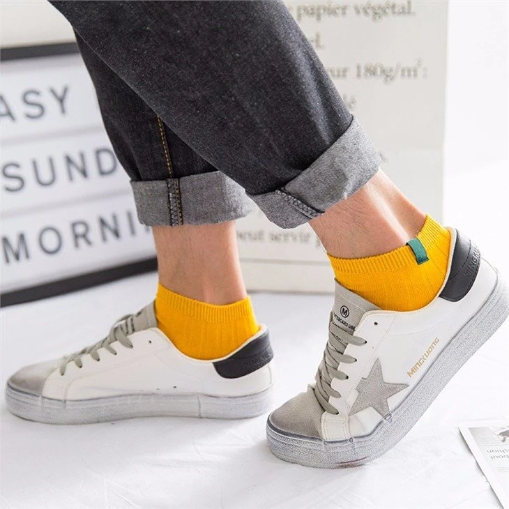 business classic men's printed Sewing label socks +factory
