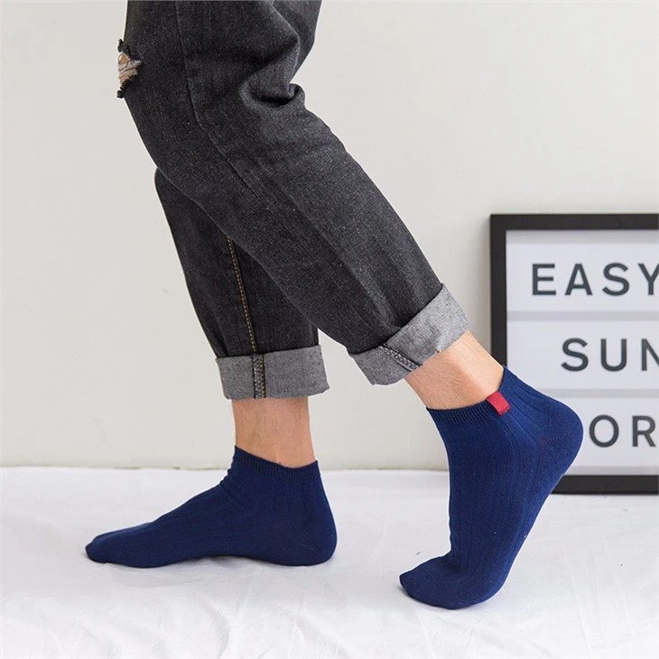 business classic men's printed Sewing label socks +made in china