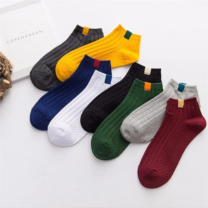 china+business classic men's printed Sewing label socks+suppliers