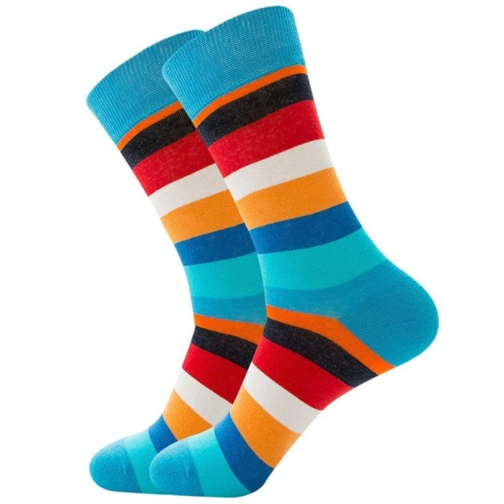 bulk Colorful jacquard men funny socks