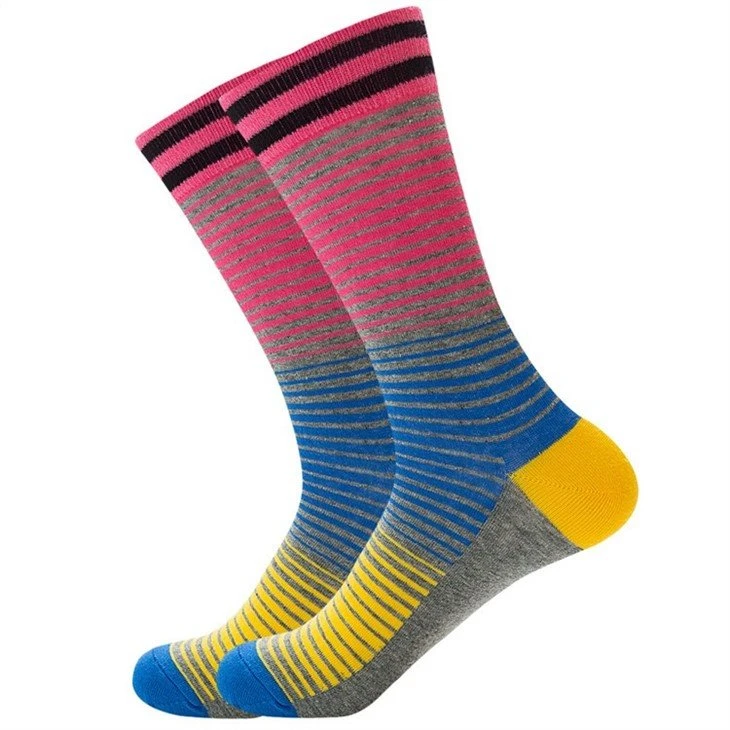 wholesale Colorful jacquard men funny socks