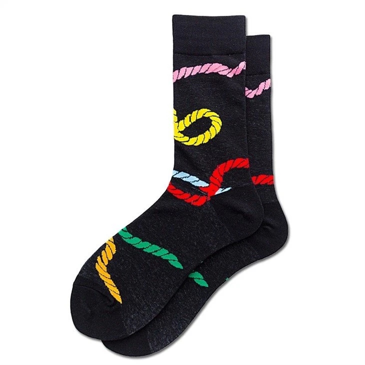 china+custom logo street jacquard happy socks men colorful+suppliers