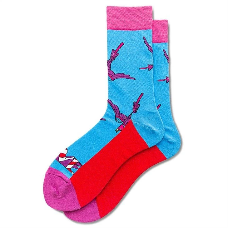 china+custom logo street jacquard happy socks men colorful+manufacturers