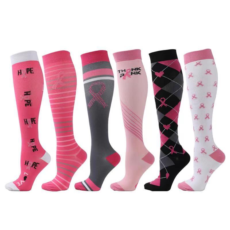 Fashion Pink Knot Compression Socks