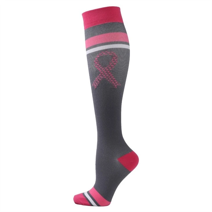 pink knot compression socks made in China