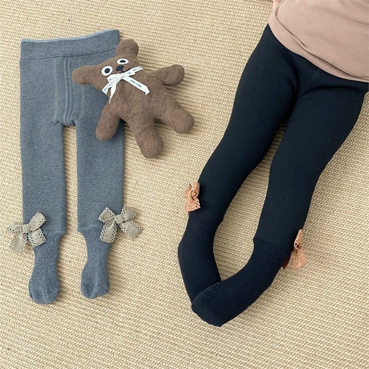 girls bow anti slip for kid pantyhose+manufactures