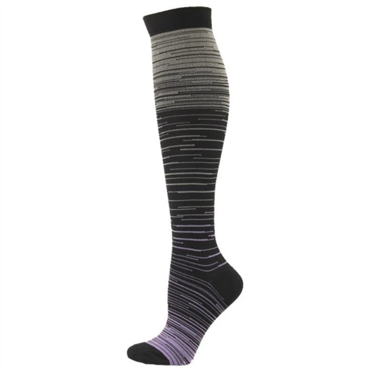 Customized Gradient outdoor compression socks unisex 04