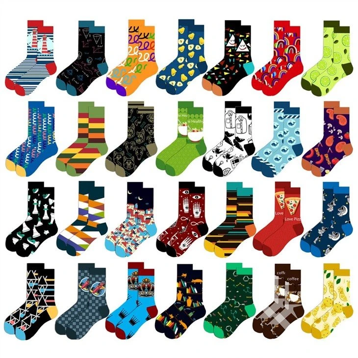 happy funny jacquard women men cute socks +manufacturers