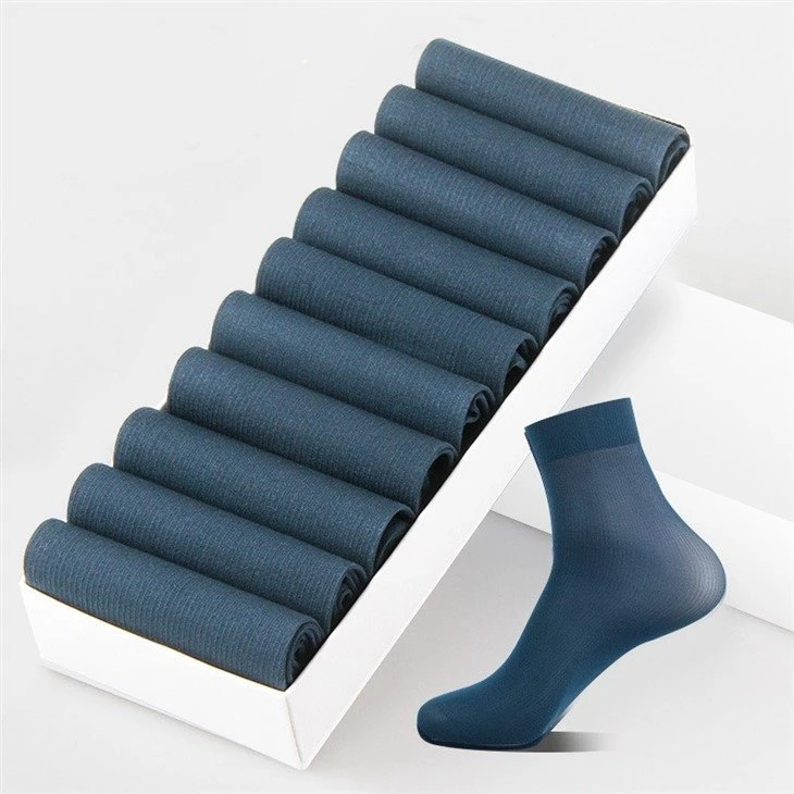 Hot Sale Sheer Socks Men Silk For Summer suppliers