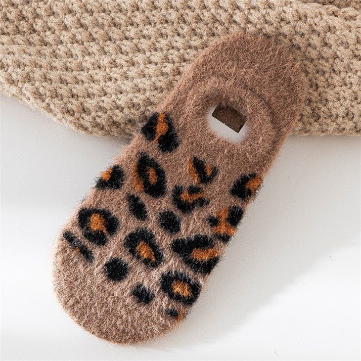 Jacquard no show winter socks for women +free sample