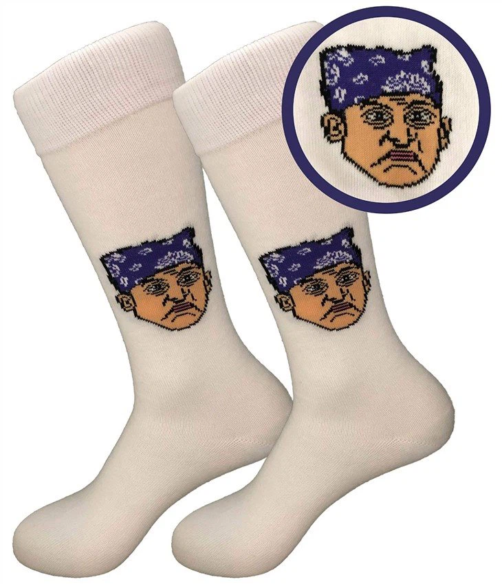 Men's Dress Patterned Cotton Crew Socks