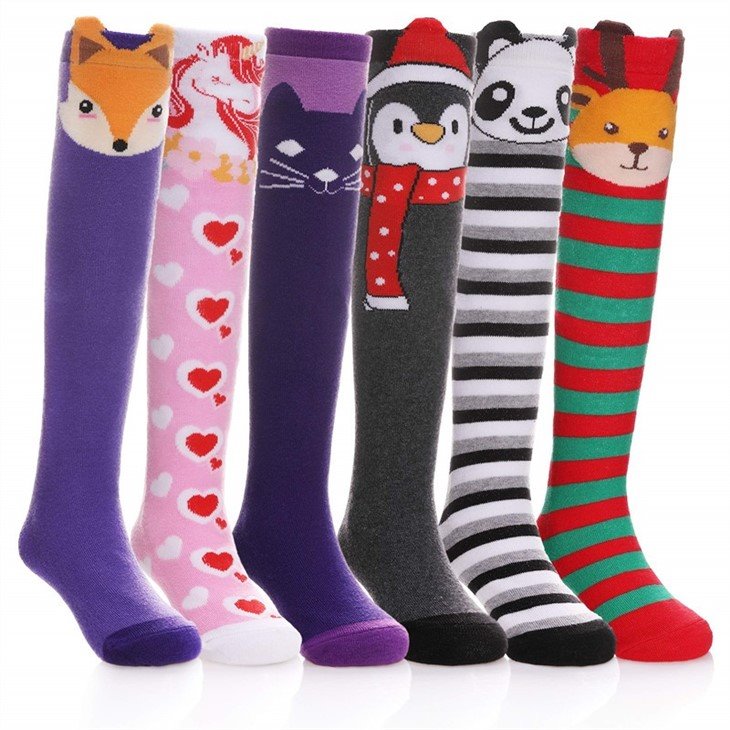 kids high knee girl socks