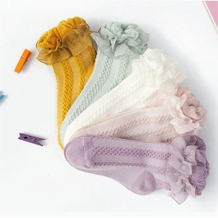 kids ruffle cute socks