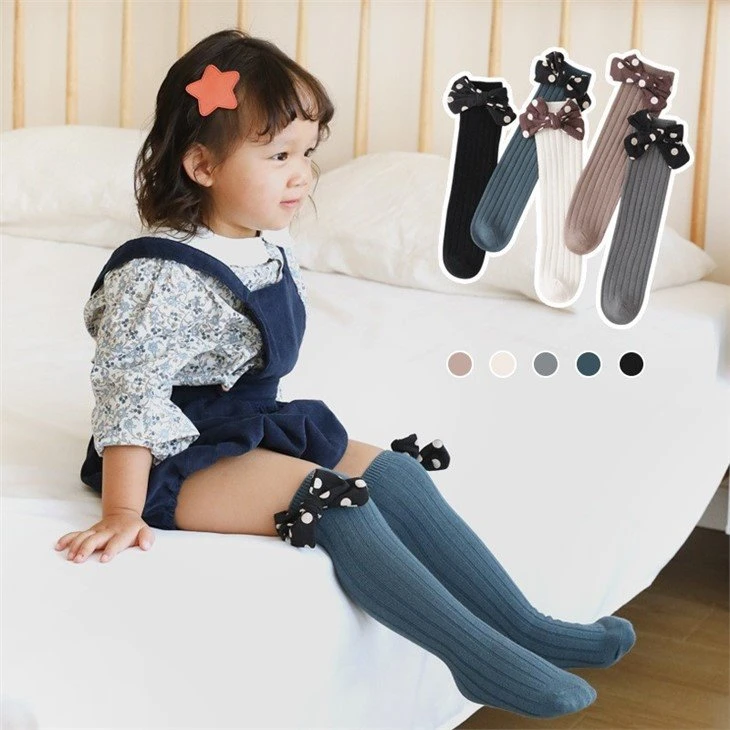 little girl's socks over calf kid stockings thigh socks+factory