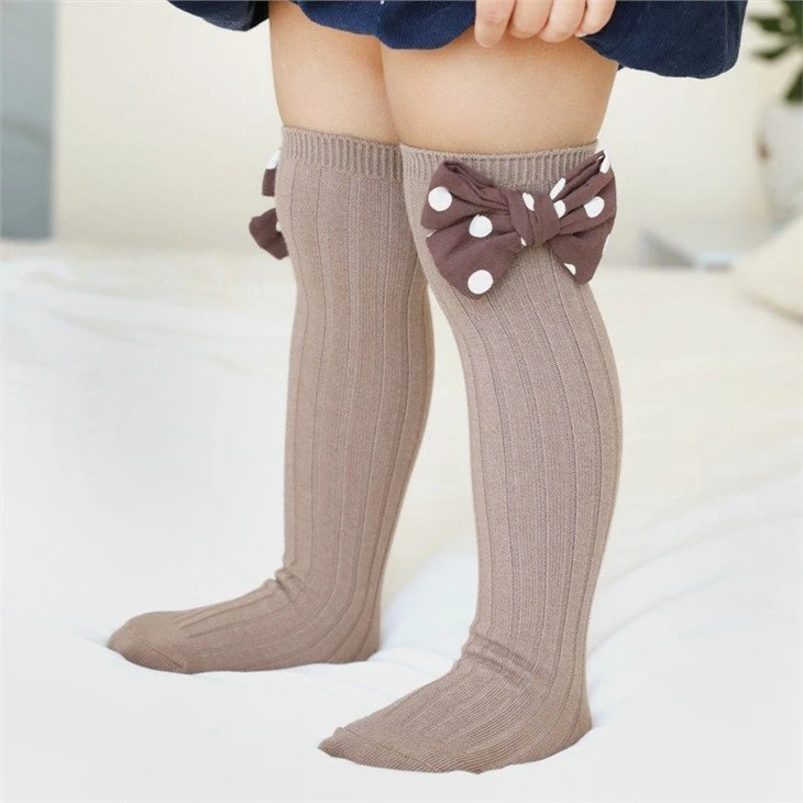 little girl's socks over calf kid stockings thigh socks +free sample