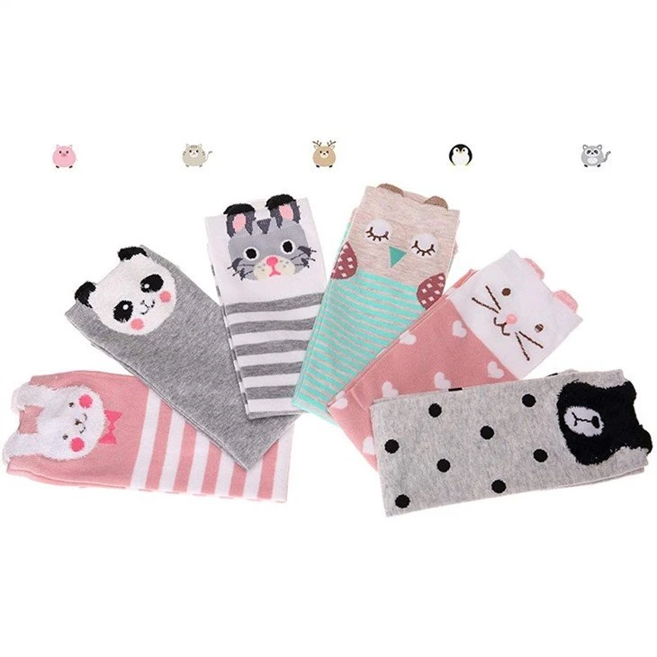 customized+little girls thigh high cartoon socks kid stockings