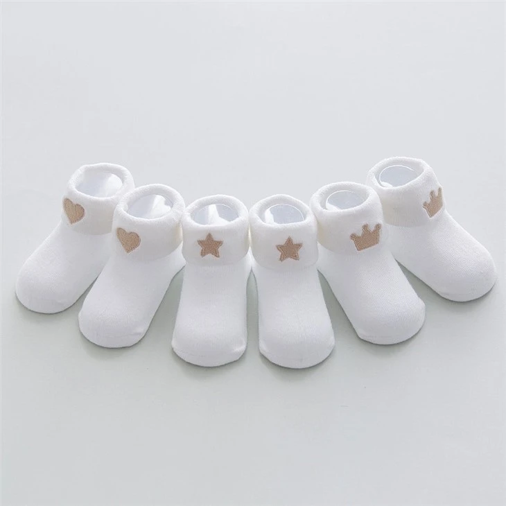 China+low Tube embroidery socks kids newborn baby
