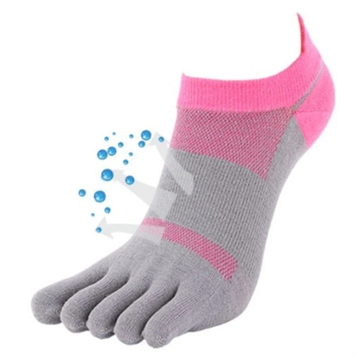 Wholesale Manufacturer men's cotton five toe socks 02