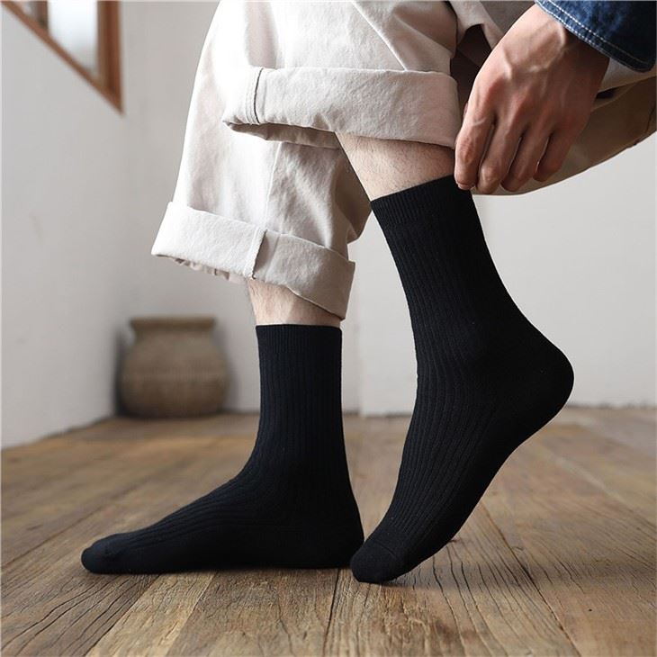 men ribbed business socks suppliers(3)