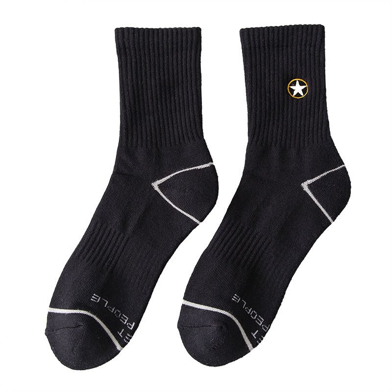 Mens Basketball Socks Letter Embroidery Custom Labels