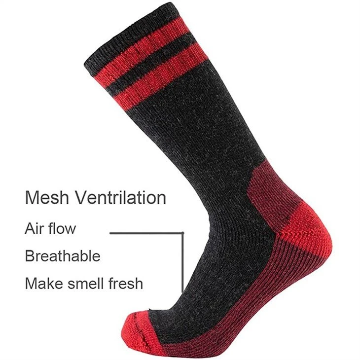 Cushion Thicken Moisture Wicking Control Wool Socks Merino (4)