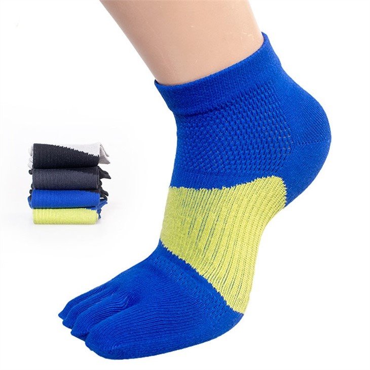 High Quality Oem Knitting Breathable Multicolor Athletic Five Finger Toe Socks For Running Hiking (1)