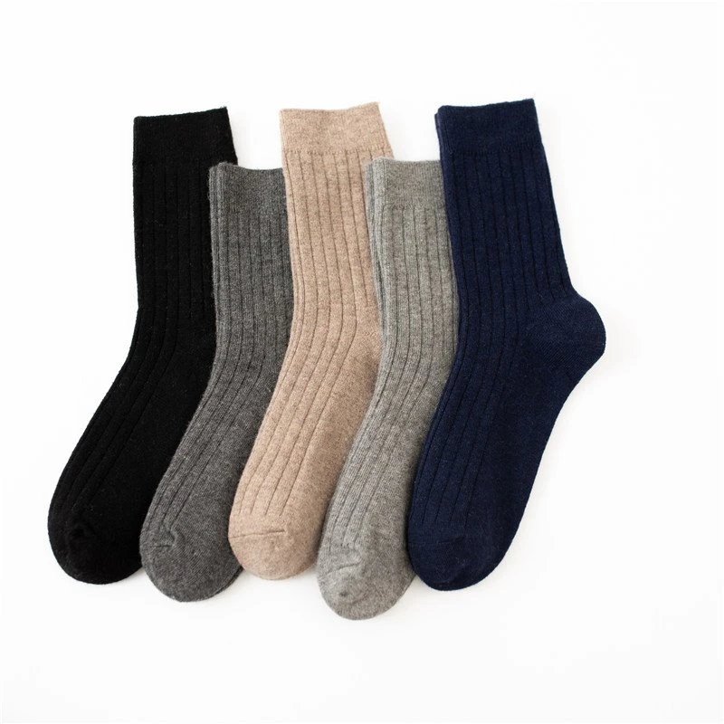New Double Needle Men Business Socks
