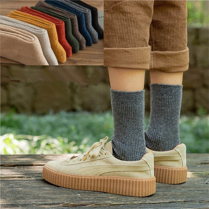 bulk New Double Needle men business socks