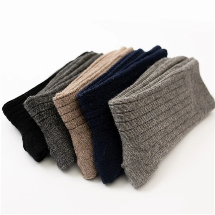 New Double Needle men business socks suppliers(5)