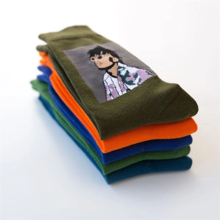 New Printed Socks Custom Logo For Men And Women in stock