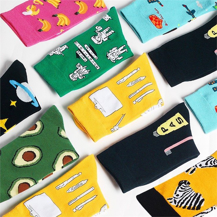 China+novelty custom dress women socks