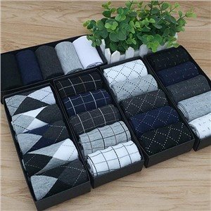 Business Jacquard Socks Breathable Cotton Quality