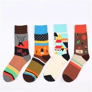 Funny Novelty Jacquard Knitting Dress Sock