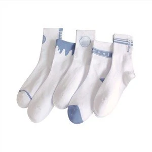 White Cotton Athletic Socks