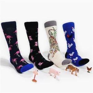 Jacquard Happy Crazy Fashion Socks