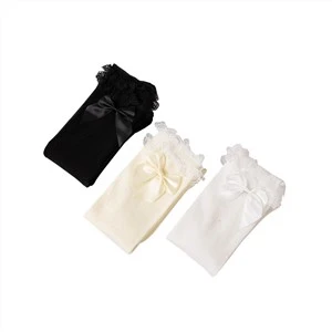 Kids Knee High Lace Socks