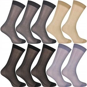Men's Nylon Silk Business Socks