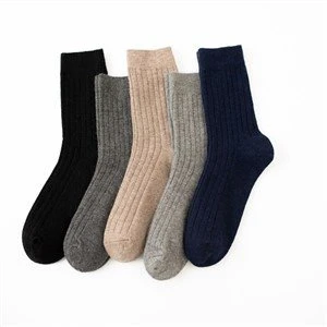 New Double Needle Men Business Socks