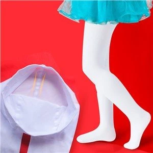 White Knee High Socks School Uniform Pantyhose