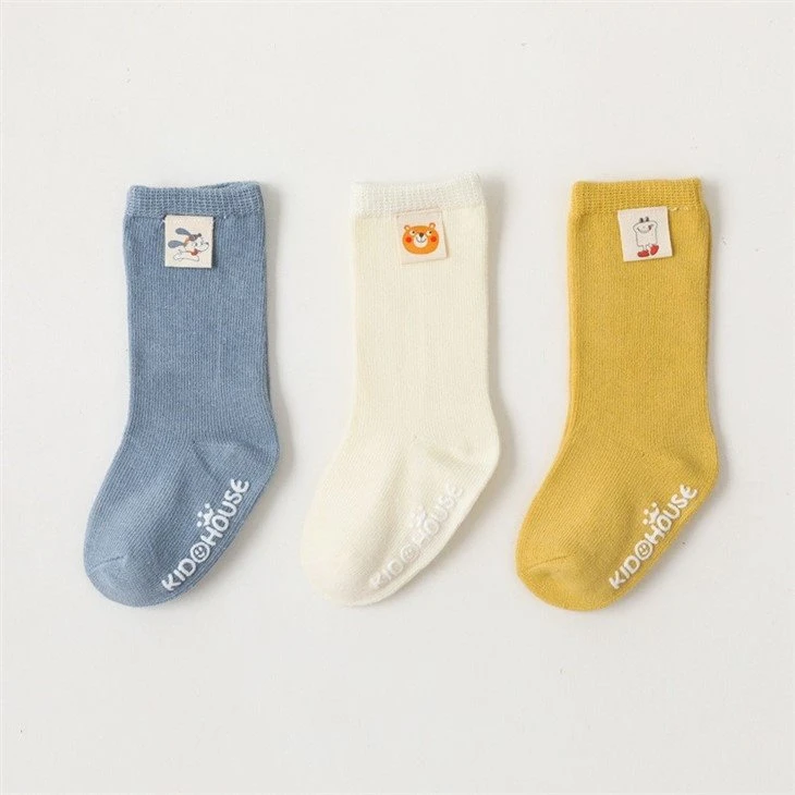 buy discount+soft cotton cloth label sewing baby anti slip socks