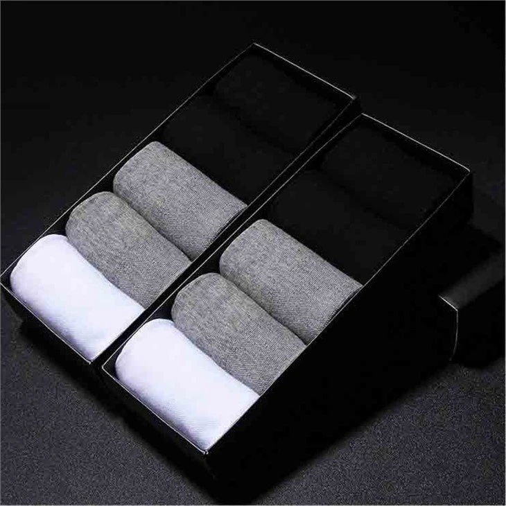 China Solid color men business socks (3)