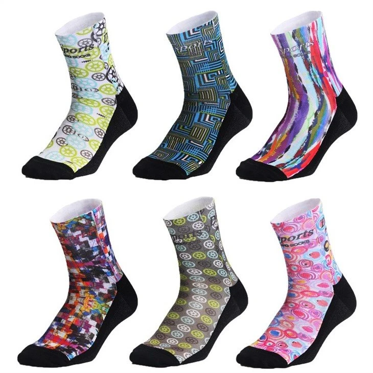 Sports Socks Custom Print Logo Low Moq in stock