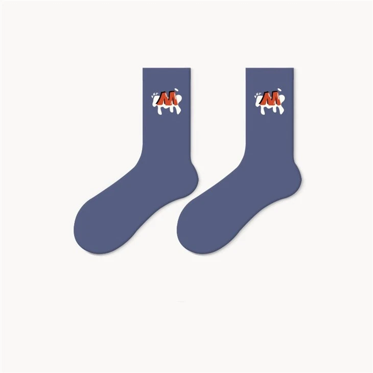 Wholesale Tennis embroidered logo cotton socks unisex 02