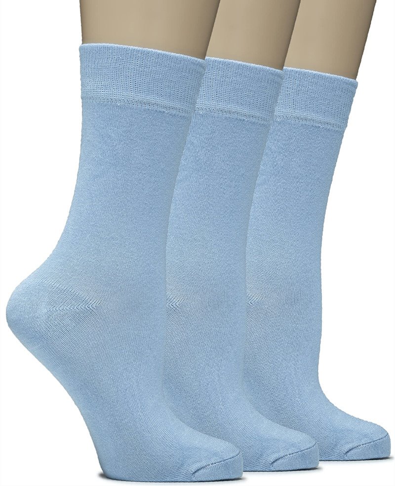 Thin Breathable Bamboo Crew Business Socks Black